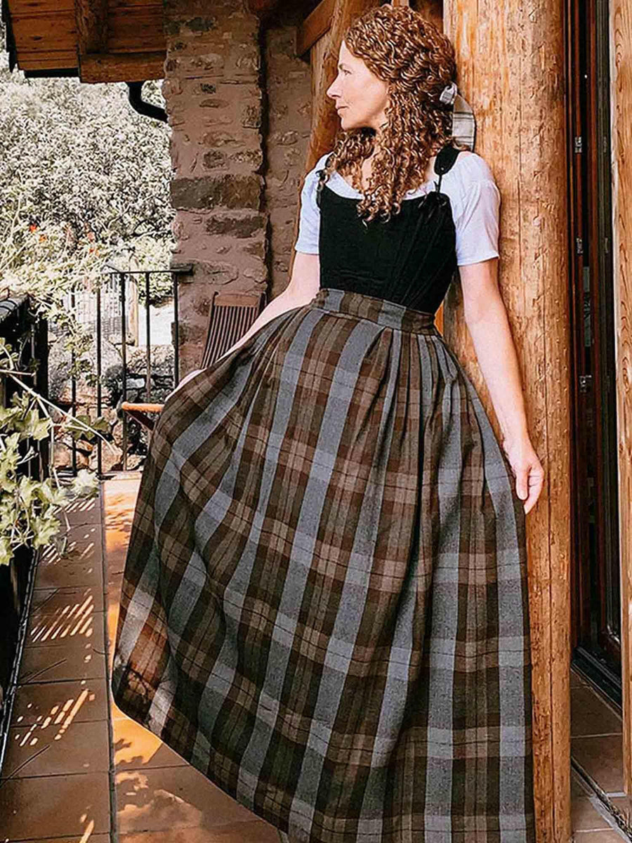 Plaid Skirt in Outlander Tartan - Atelier Serraspina