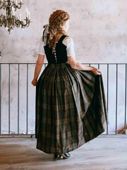 Plaid Skirt in Outlander Tartan - Atelier Serraspina