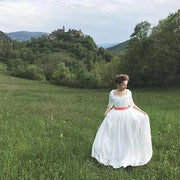 Chemise a la Reine in White Cotton or Silk - Handcrafted Historical Costumes - Atelier Serraspina