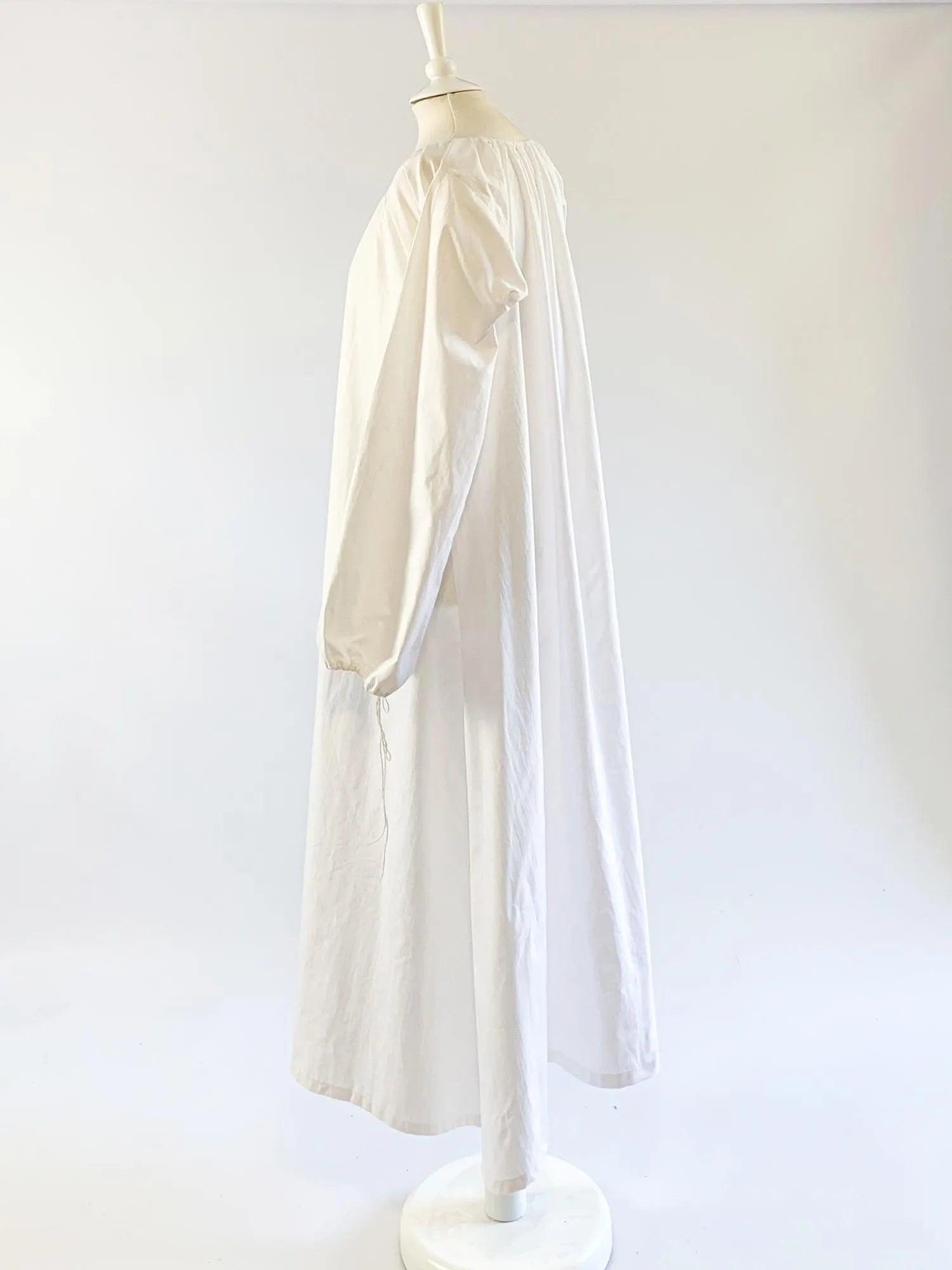 Renaissance Chemise in Cotton With Long Sleeves - Atelier Serraspina