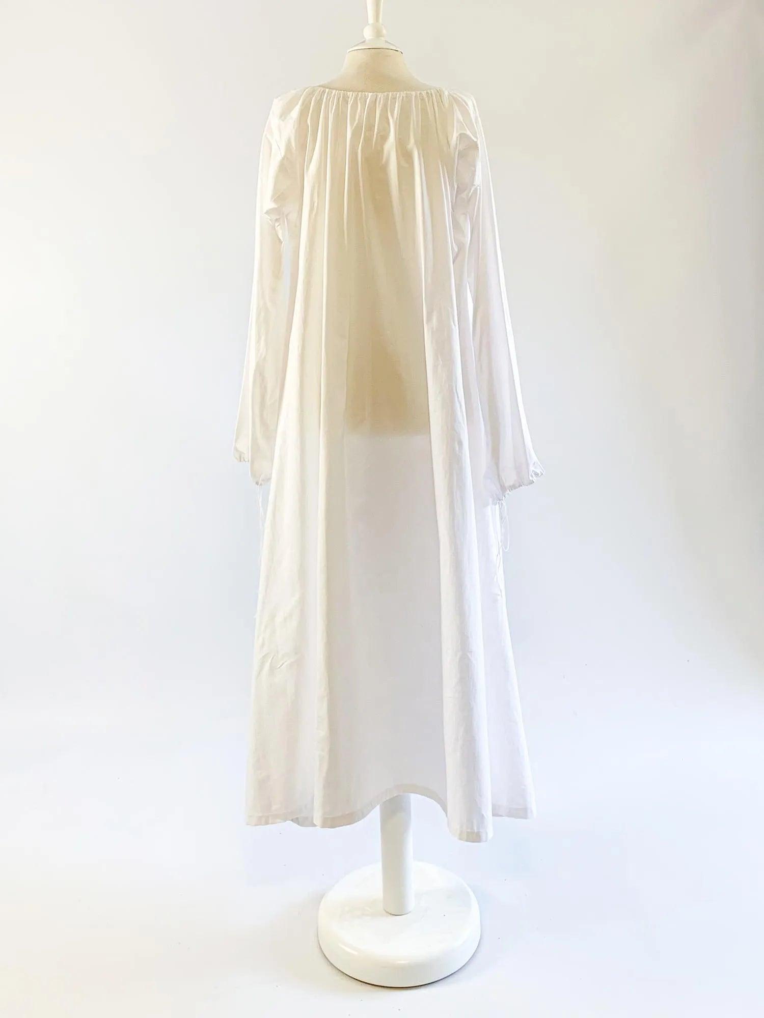 Renaissance Chemise in Cotton With Long Sleeves - Atelier Serraspina