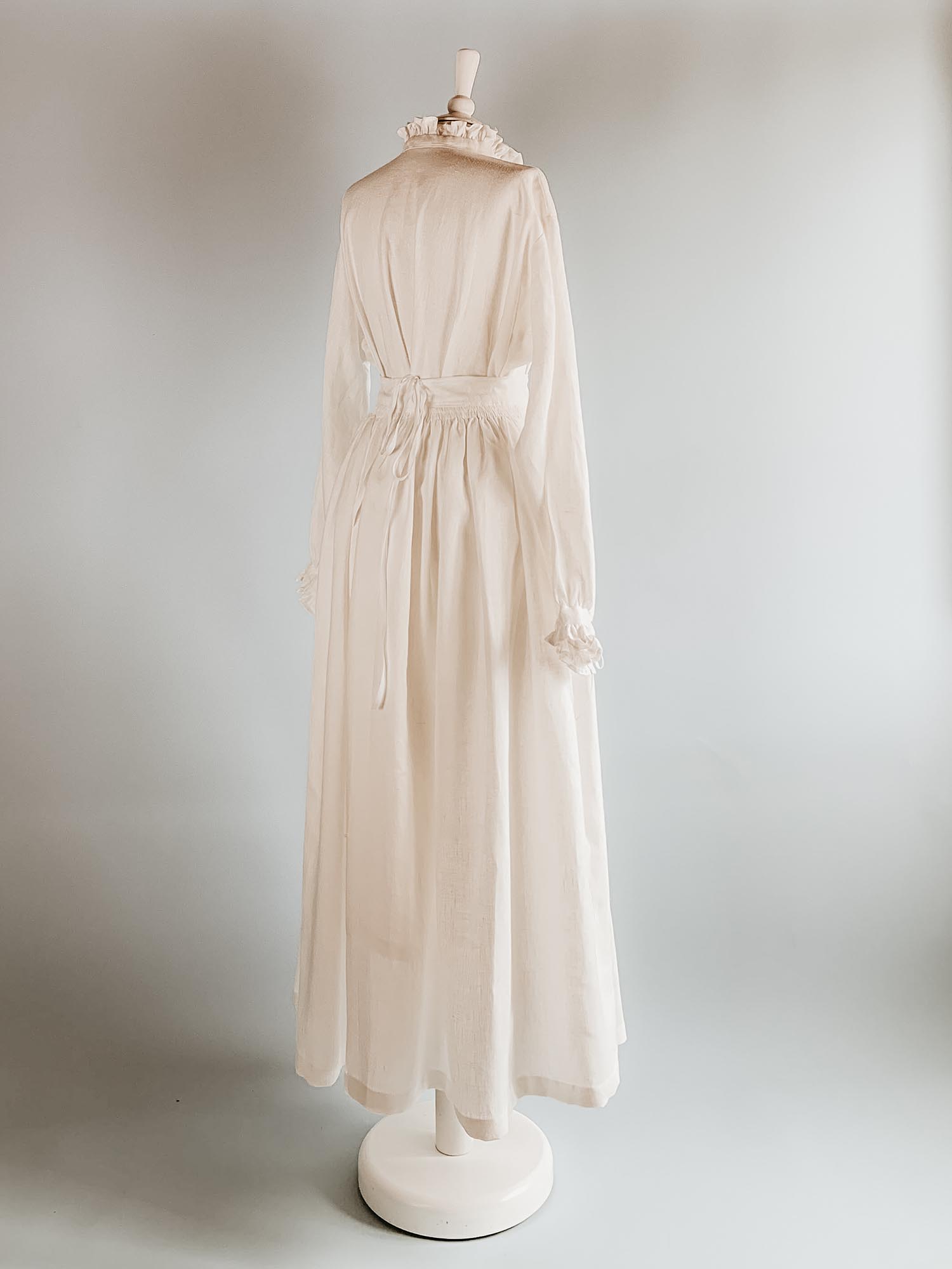 Renaissance Skirt in White Linen - Renaissance Costumes - Atelier Serraspina
